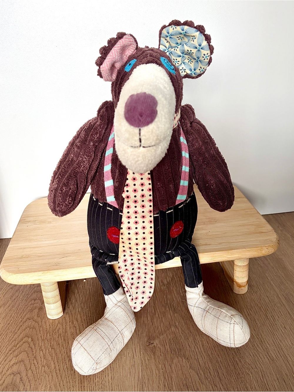 Les Deglingos Gromos the Bear French Plush Toy